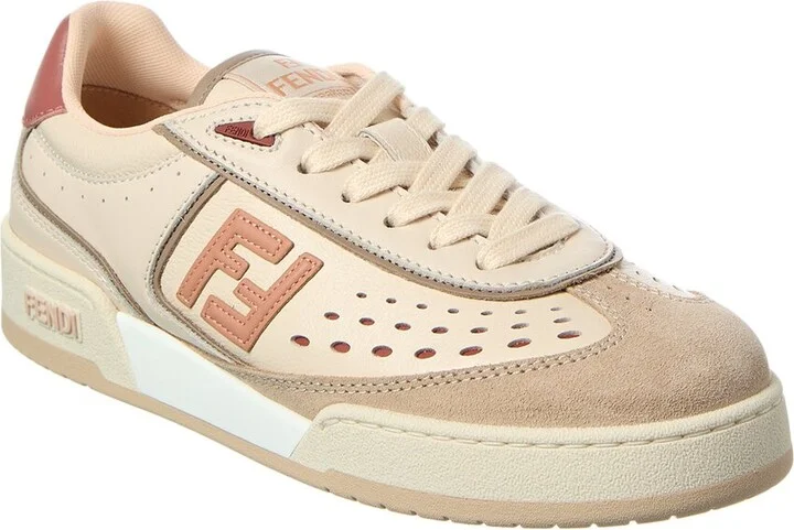 Fendi Match Leather & Suede Sneaker