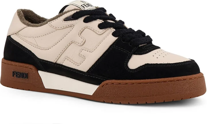 Fendi Match Low-top Leather Sneakers - Image 2