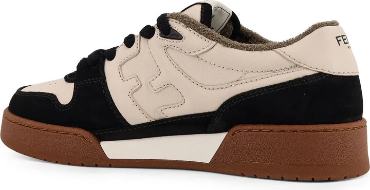 Fendi Match Low-top Leather Sneakers - Image 3