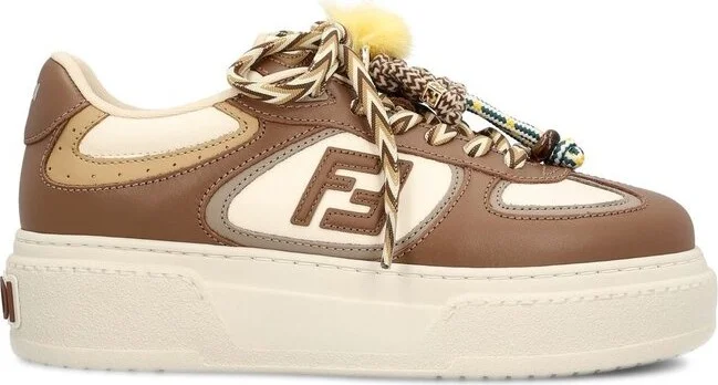 Fendi Match Low-Top Platform Sneakers