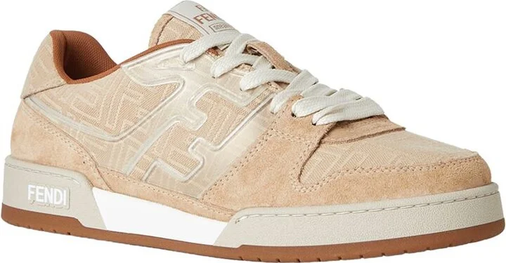 Fendi Match Low Top Sneakers In Jacquard Ff Shoes - Image 2