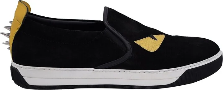 Fendi Men's Suede Monster Slip-On (Authentic Pre-Loved)