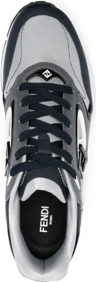 Fendi Mesh And Leather Forward Sneakers Shoes - Image 4