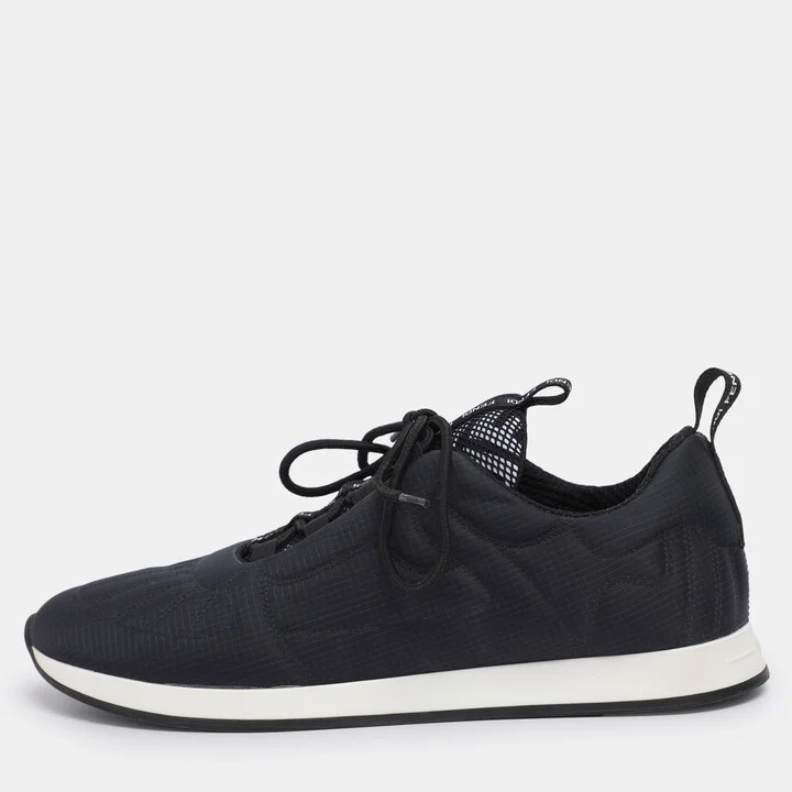 Fendi Navy Blue Nylon FFreedom Low Top Sneakers Size 41