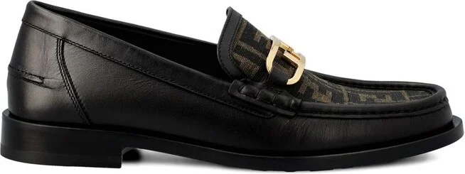 Fendi O'Lock Monogrammed Loafers