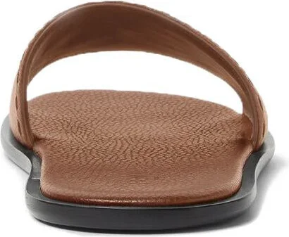 Fendi Roma Wide Band Leather Slides Shoes - Image 4