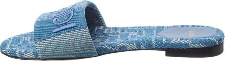 Fendi Signature Jacquard Sandal - Image 2