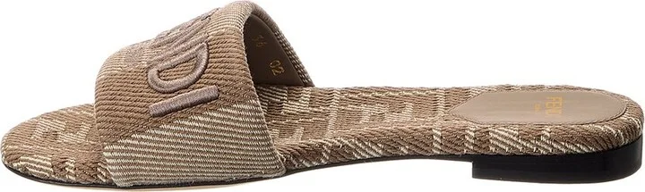Fendi Signature Jacquard Sandal - Image 2