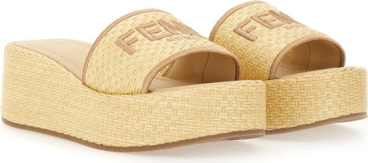 "Fendi Sunshine" Flatform Slide Sandal - Image 2