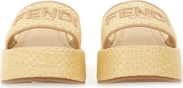 "Fendi Sunshine" Flatform Slide Sandal - Image 4