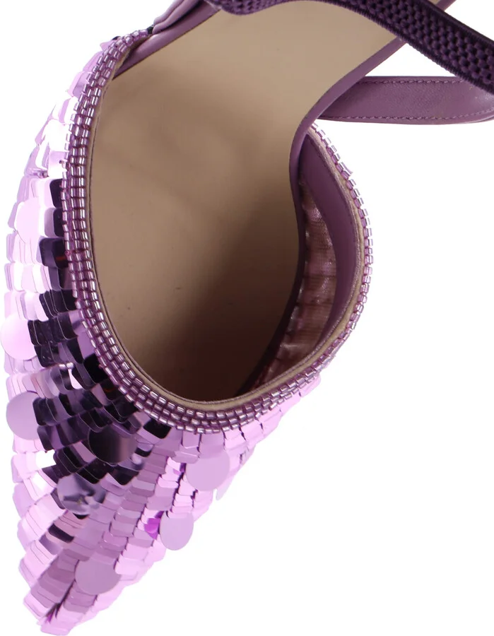 FENDI Women's Colibri Lite Slingback Pumps Sequins - Image 5
