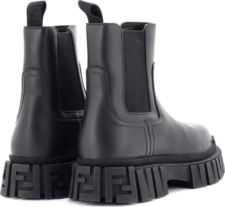 FENDI Women's Fendi Force Chelsea Boots Leather - Image 3