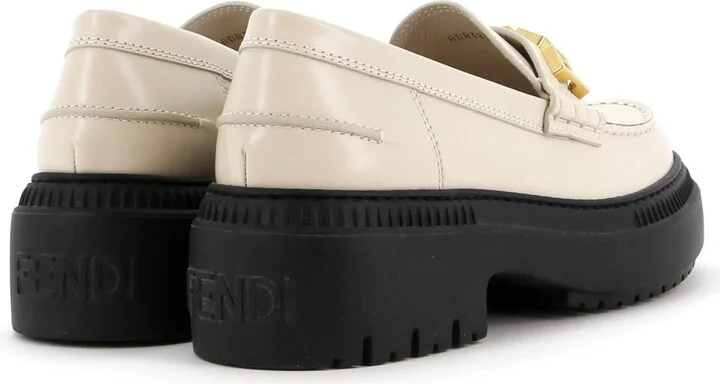 FENDI Women's Fendigraphy Lug Sole Loafers Leather - Image 3
