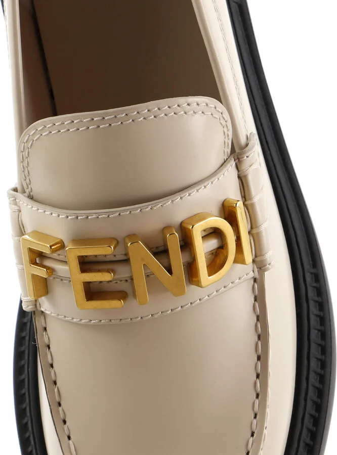 FENDI Women's Fendigraphy Lug Sole Loafers Leather - Image 5