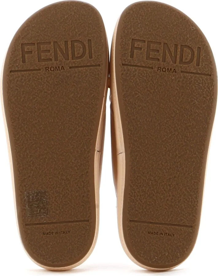 FENDI Women's Fendigraphy Slide Sandals Leather - Image 4