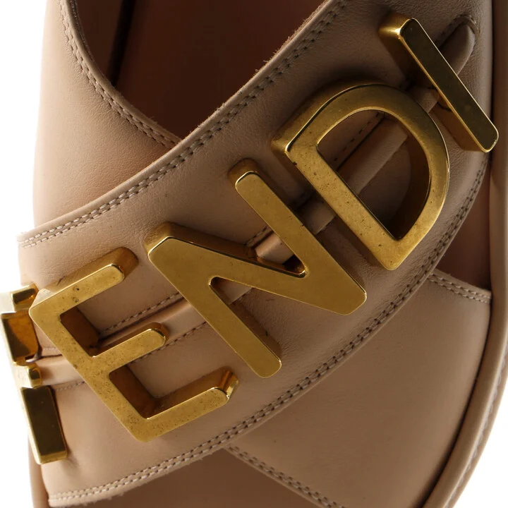FENDI Women's Fendigraphy Slide Sandals Leather - Image 5