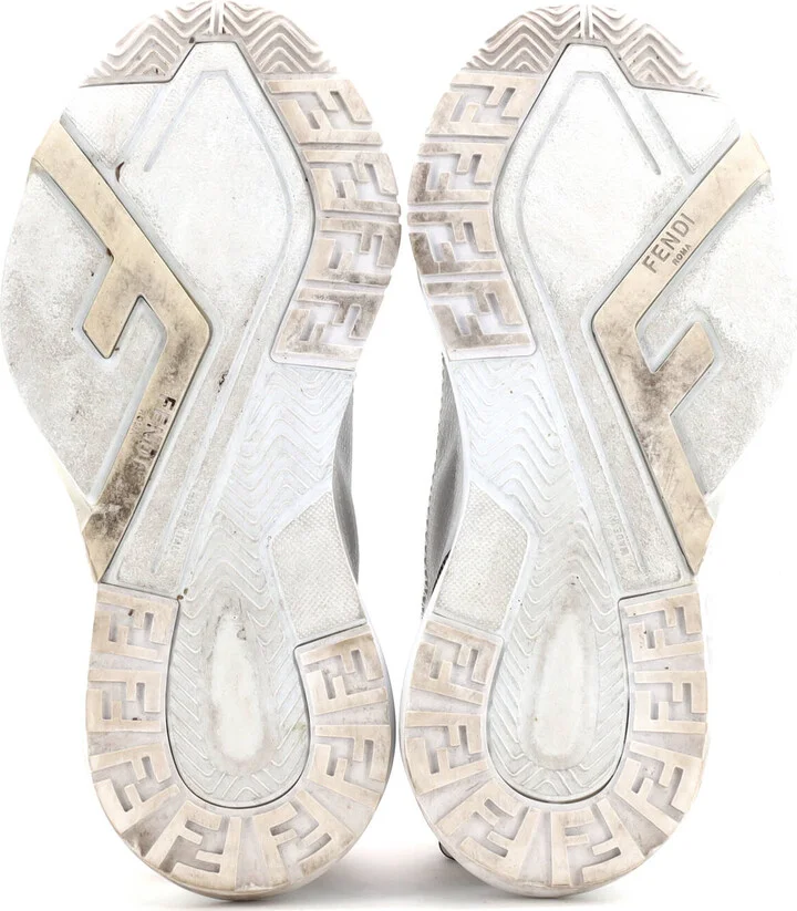 FENDI Women's Flow Low-Top Sneakers Mixed Materials - Image 4