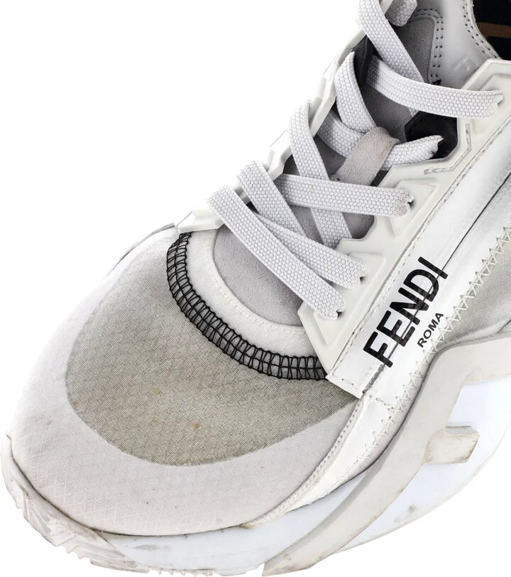 FENDI Women's Flow Low-Top Sneakers Mixed Materials - Image 5