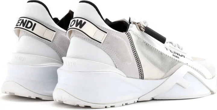 FENDI Women's Flow Low-Top Sneakers Mixed Materials - Image 3