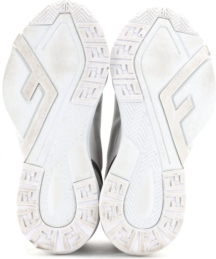 FENDI Women's Flow Low-Top Sneakers Mixed Materials - Image 4