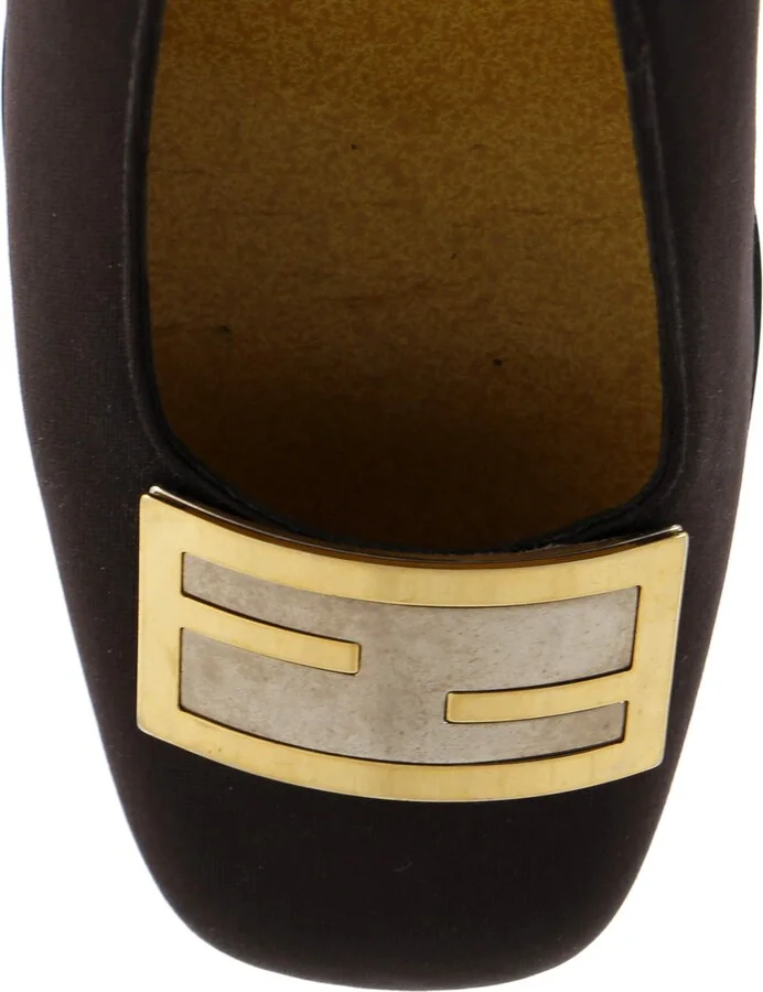 FENDI Women's Vintage FF Pumps Canvas - Image 6