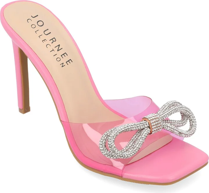 Fenella Embellished Clear Strap Stiletto Sandal