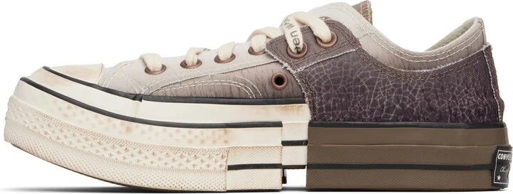 Feng Chen Wang Brown Converse Edition 2-in-1 Chuck 70 Sneakers - Image 3