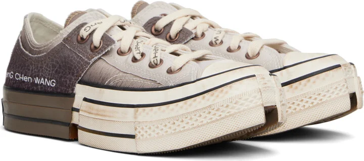 Feng Chen Wang Brown Converse Edition 2-in-1 Chuck 70 Sneakers - Image 4