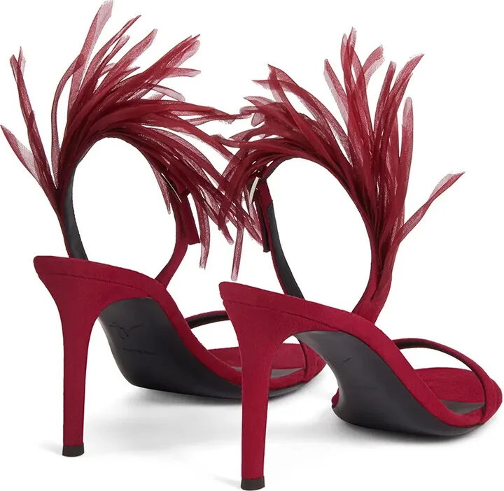 Fenice Crazyhorse-embellished 85mm sandals - Image 3