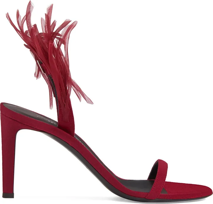 Fenice Crazyhorse-embellished 85mm sandals
