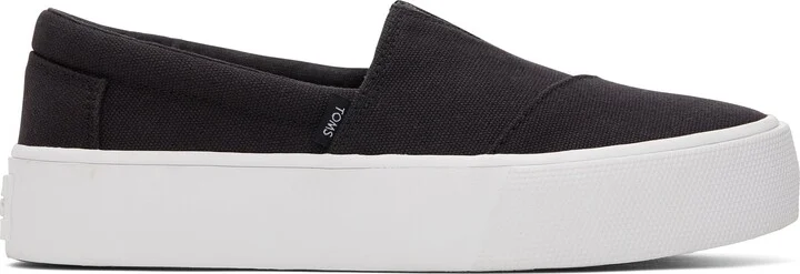 Fenix Black Canvas Slip-On Sneaker