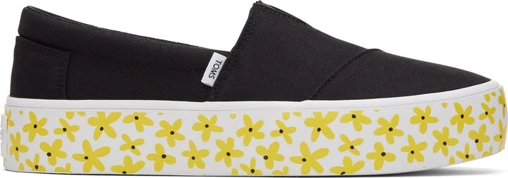 Fenix Platform Black Daisies Sneaker