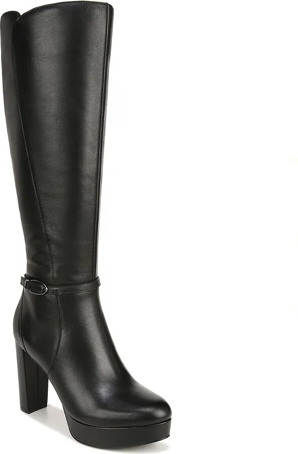 Fenna Womens Leather Knee-High Boots