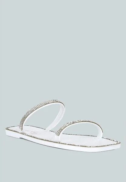 Fenta Diamante Detail Jelly Flats Women - Image 2