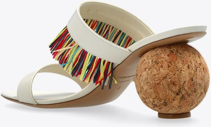 Fer 75 Spherical Heel Fringed Sandals - Image 2