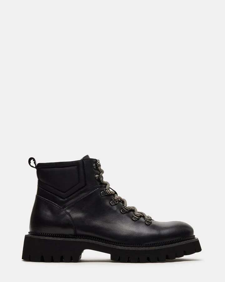 Fergus Black Leather
