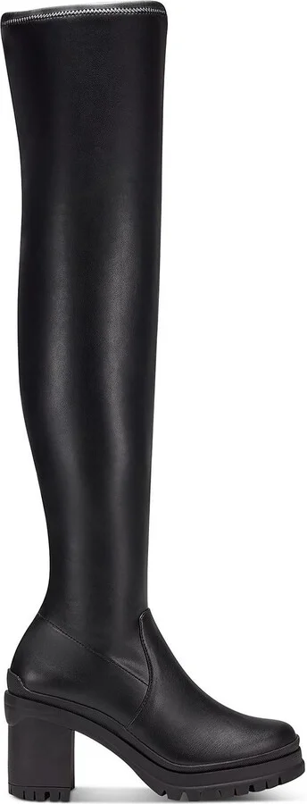 Fernn Womens Faux Leather Tall Over-The-Knee Boots