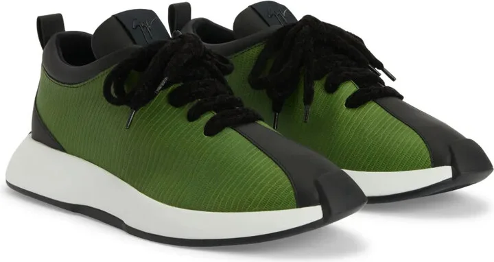 Ferox panelled leather sneakers - Image 2