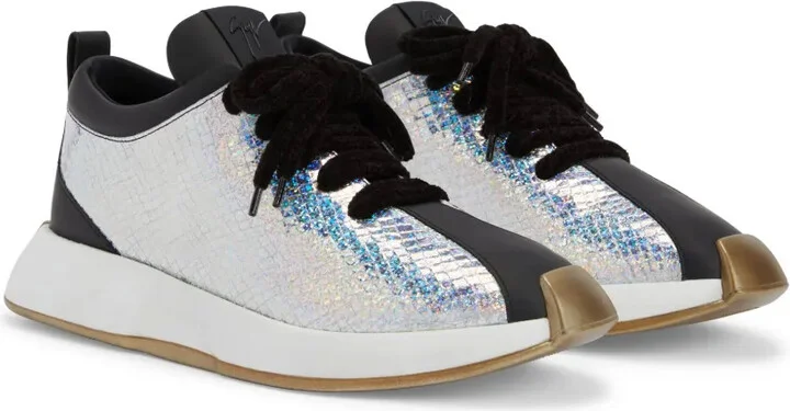 Ferox panelled leather sneakers - Image 2