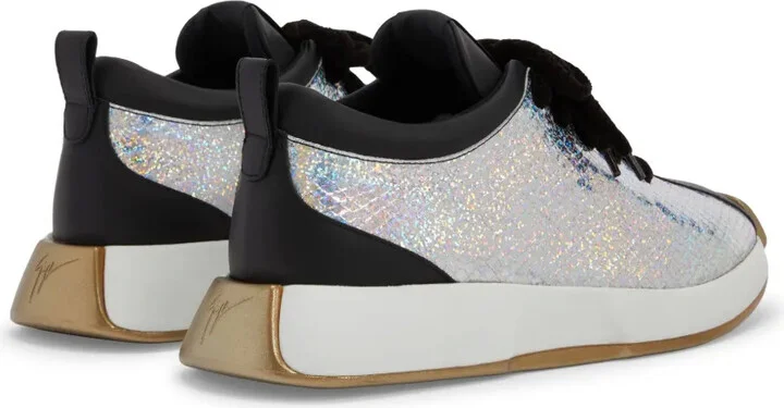 Ferox panelled leather sneakers - Image 3