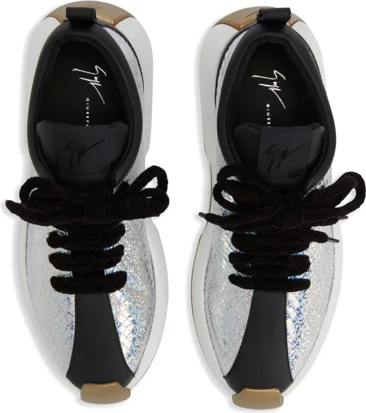 Ferox panelled leather sneakers - Image 4