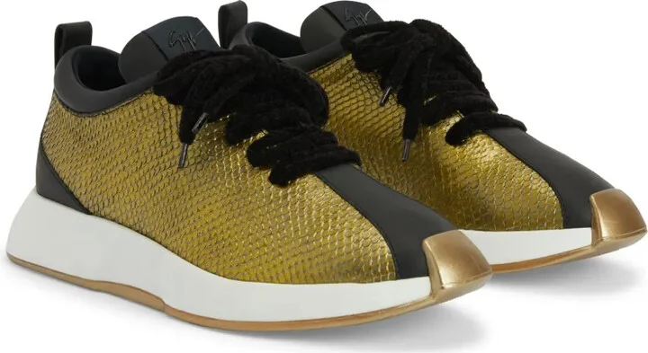 Ferox snakeskin-effect panelled sneakers - Image 2