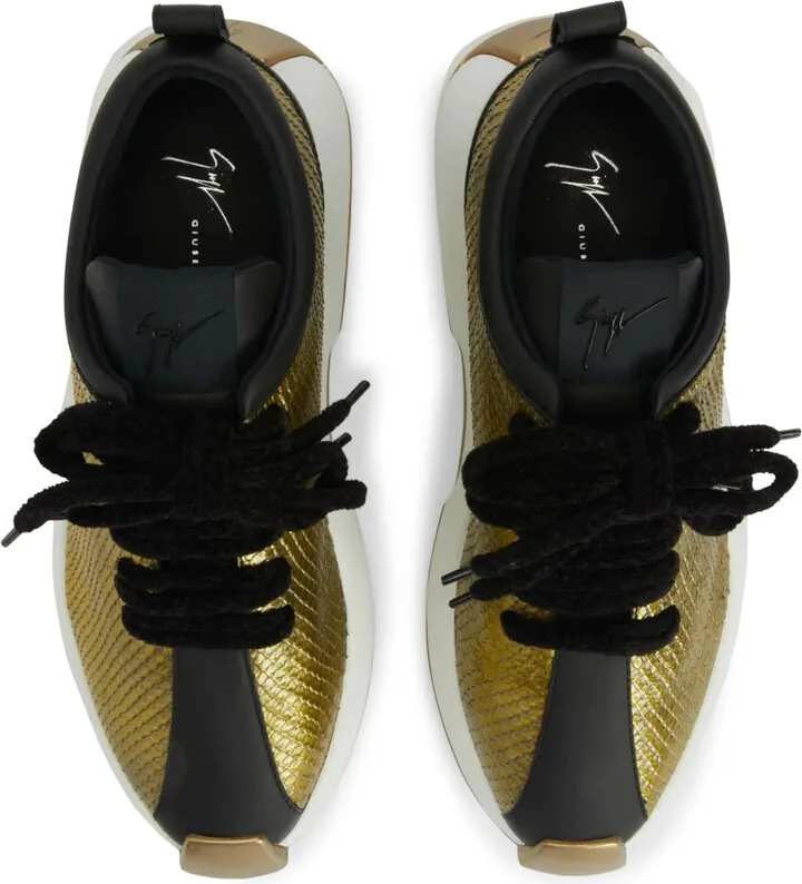 Ferox snakeskin-effect panelled sneakers - Image 4