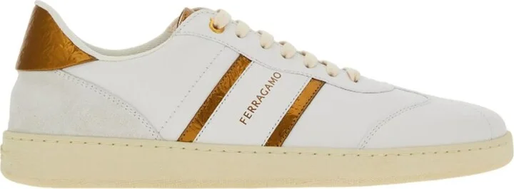 Ferragamo Achille 2 Leather & Suede Sneaker - Image 2