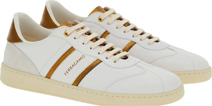 Ferragamo Achille 2 Leather & Suede Sneaker