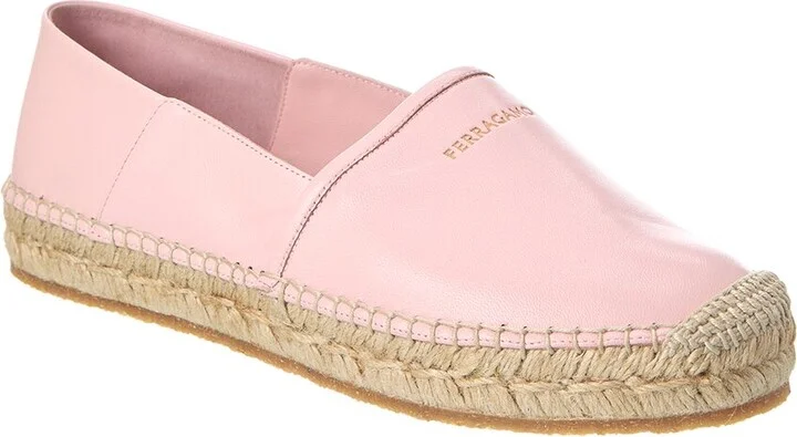 Ferragamo Alma Leather Espadrille