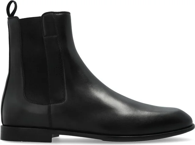 Ferragamo Almond-Toe Chelsea Boots