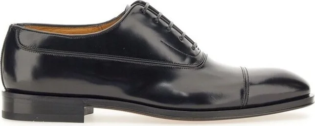 Ferragamo Almond-Toe Lace-Up Shoes