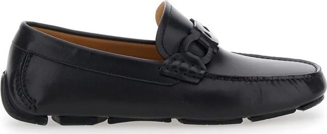 Ferragamo Almond-Toe Slip-On Loafers