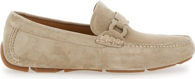 Ferragamo Almond-Toe Slip-On Loafers